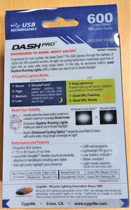 Cygolite Dash Pro 600 USB Headlight